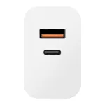 OBAL:ME fali töltő USB-A + USB-C 25W fehér