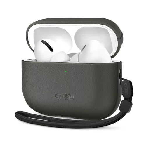 TECH-PROTECT NATURALFIT APPLE AIRPODS PRO 3 készülékhez tok olívzöld