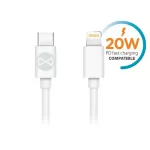 Forever USB-C – Lightning kábel 1,0 m 20W fehér