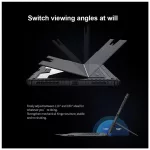 Nillkin Bumper Combo billentyűzetes tok iPad Pro 12.9 (2020/2021/2022) és iPad Air 13 (2024/2025) készülékhez fekete