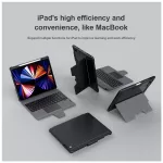 Nillkin Bumper Combo billentyűzetes tok iPad Pro 12.9 (2020/2021/2022) és iPad Air 13 (2024/2025) készülékhez fekete