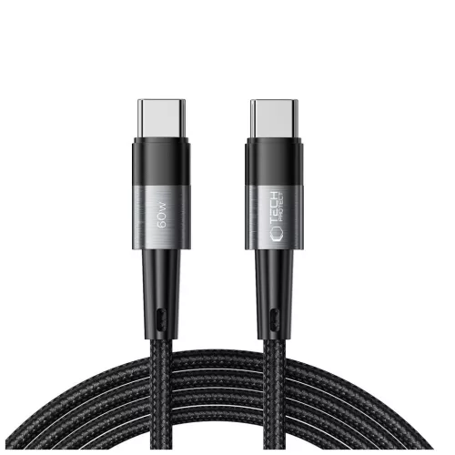 TECH-PROTECT ULTRABOOST TYPE-C kábel PD 60W / 3A 200CM szürke