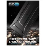 SUPCASE UNICORN BEETLE PRO tok Samsung Galaxy Tab A11+ Plus 11.0 készülékhez (X230/X235/X236), fekete