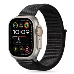 TECH-PROTECT NYLON Apple Watch szíj (8/9/10/11/SE/ULTRA készülékhez – 44/45/46/49 MM) fekete