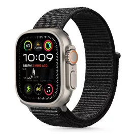   TECH-PROTECT NYLON Apple Watch szíj (8/9/10/11/SE/ULTRA készülékhez – 44/45/46/49 MM) fekete