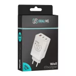 OBAL:ME GaN falitöltő USB-A + 2xUSB-C 65W fehér