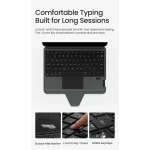 Nillkin Bumper Combo PRO billentyűzetes tok háttérvilágítással iPad Air 4/5/10.9 2020/11/24/25/26/Pro 11 20/21/22 készülékhez fekete