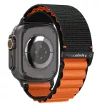 SPIGEN WBF1 szíj Apple Watch 8 / 9 / 10 / 11 / SE / ULTRA készülékhez (44 / 45 / 46 / 49 MM) fekete/narancs