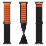 SPIGEN WBF1 szíj Apple Watch 8 / 9 / 10 / 11 / SE / ULTRA készülékhez (44 / 45 / 46 / 49 MM) fekete/narancs