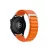 Samsung Galaxy Watch készülékhez 22 mm-es Forcell F-Design FS05 poliészter óraszíj csattal narancssárga