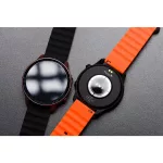 Samsung Galaxy Watch készülékhez 22 mm-es Forcell F-Design FS05 poliészter óraszíj csattal narancssárga