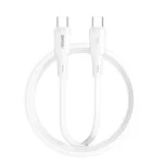 BWOO szilikonkábel X329CC 65W USB-C 1 m fehér