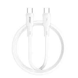 BWOO szilikonkábel X329CC 65W USB-C 1 m fehér