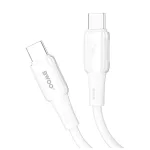 BWOO szilikonkábel X329CC 65W USB-C 1 m fehér