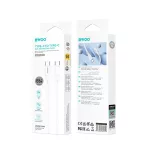 BWOO szilikonkábel X329CC 65W USB-C 1 m fehér