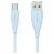 USAMS Green Series kábel SJ714 18W 3A USB-A to USB-C 1m kék