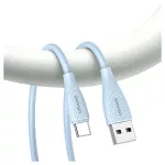 USAMS Green Series kábel SJ714 18W 3A USB-A to USB-C 1m kék