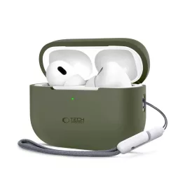   TECH-PROTECT szilikon tok Apple AirPods Pro 1/2 készülékhez olív zöld