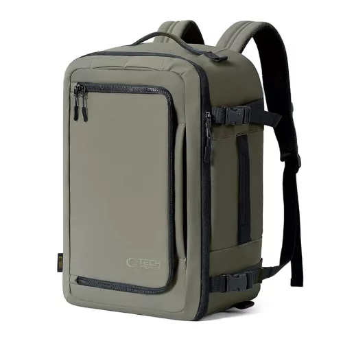 TECH-PROTECT DEFENDER S50 RYANAIR & WIZZAIR TRAVEL laptop kabin hátizsák 20L 40x20x25 olívazöld