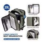 TECH-PROTECT DEFENDER S50 RYANAIR & WIZZAIR TRAVEL laptop kabin hátizsák 20L 40x20x25 olívazöld