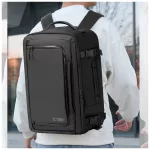 TECH-PROTECT DEFENDER S50 RYANAIR & WIZZAIR TRAVEL laptop kabin hátizsák 20L 40x20x25 olívazöld