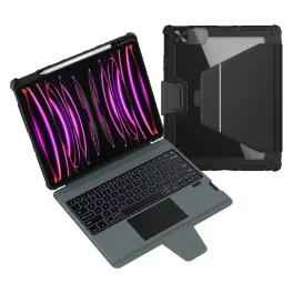   Nillkin Bumper Link billentyűzetes tok (Backlit Version) iPad Pro 12.9 (2020/2021/2022) és iPad Air 13 (2024/2025) készülékhez fekete