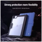 Nillkin Bumper PRO védő állványos tok, többszögben állítható – iPad Pro 12.9 (2020/2021/2022) és iPad Air 13 (2024/2025) készülékhez, zafírkék