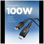 SPIGEN EB10015CC ESSENTIAL TYPE-C kábel 100W 150CM fekete