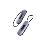USAMS adapter elosztó 6 az 1-ben 2xUSB 3.0/TF/SD/USB-C/HDMI PD100W SJ642HUB01 (US-SJ642) szürke patinás