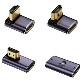   HDMI adapter készlet 4smarts 8K, 4 db – felfelé, lefelé, oldalsó, kábelcsatlakozó, szürke