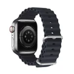 DUX DUCIS OCEAN WAVE szilikon szíj Apple Watch 38/40/41 mm készülékhez grafit