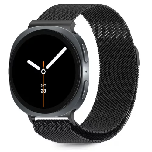 TECH-PROTECT MILANESEBAND Samsung Galaxy Watch 8 / Classic készülékhez óraszíj (40 / 44 / 46 MM) fekete