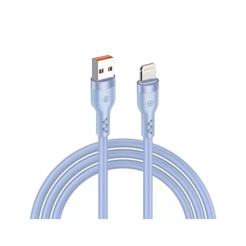 T-PHOX BOLD USB/Lightning 3A kábel égkék