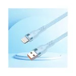 T-PHOX BOLD USB/Lightning 3A kábel égkék