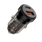 TECH-PROTECT CC03 2-PORT autós töltő PD 45W / QC3.0 fekete