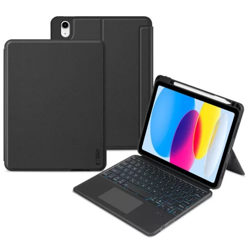 TECH-PROTECT SCMAG toll + billentyűzet iPad 10.9” 10/2022 / 11” 11/2025 készülékhez fekete