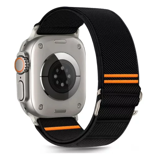 TECH-PROTECT NYLON SLIP Apple Watch 8/9/10/11/SE/ULTRA készülékhez tok (44/45/46/49 MM) fekete