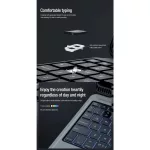 Nillkin Bumper Combo billentyűzetes tok (Backlit Version) iPad 10.2 2019/2020/2021 készülékhez fekete