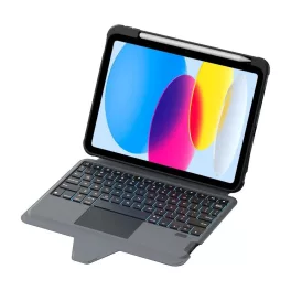   Nillkin Bumper Combo PRO billentyűzetes tok háttérvilágítással iPad 10,9"/11" 2025 készülékhez, fekete