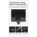 Nillkin Bumper Combo PRO billentyűzetes tok háttérvilágítással iPad 10,9"/11" 2025 készülékhez, fekete