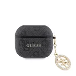 Guess 4G Script PC/PU Charm tok AirPods 3 készülékhez fekete