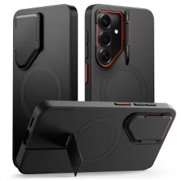   TECH-PROTECT Kevlar Aura MagSafe tok Samsung Galaxy S26 készülékhez fekete/narancs
