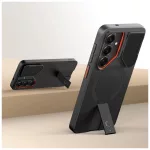 TECH-PROTECT Kevlar Aura MagSafe tok Samsung Galaxy S26 készülékhez fekete/narancs