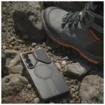 TECH-PROTECT Kevlar Aura MagSafe tok Samsung Galaxy S26 készülékhez fekete/narancs