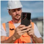 TECH-PROTECT Kevlar Aura MagSafe tok Samsung Galaxy S26 készülékhez fekete/narancs