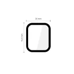 Hibrid üveg TECH-PROTECT GLASS FLEX+ 2-PACK APPLE WATCH 4/5/6/SE 1/2/3 (44MM) készülékhez fekete