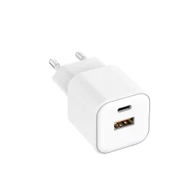 Setty LSGaN-AC-200 20W fali töltő USB-A + USB-C fehér