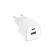 Setty LSGaN-AC-200 20W fali töltő USB-A + USB-C fehér