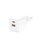Setty LSGaN-AC-200 20W fali töltő USB-A + USB-C fehér