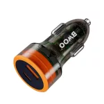 BWOO PD 38W autós töltő, 1x USB-C–USB-A port, átlátszó